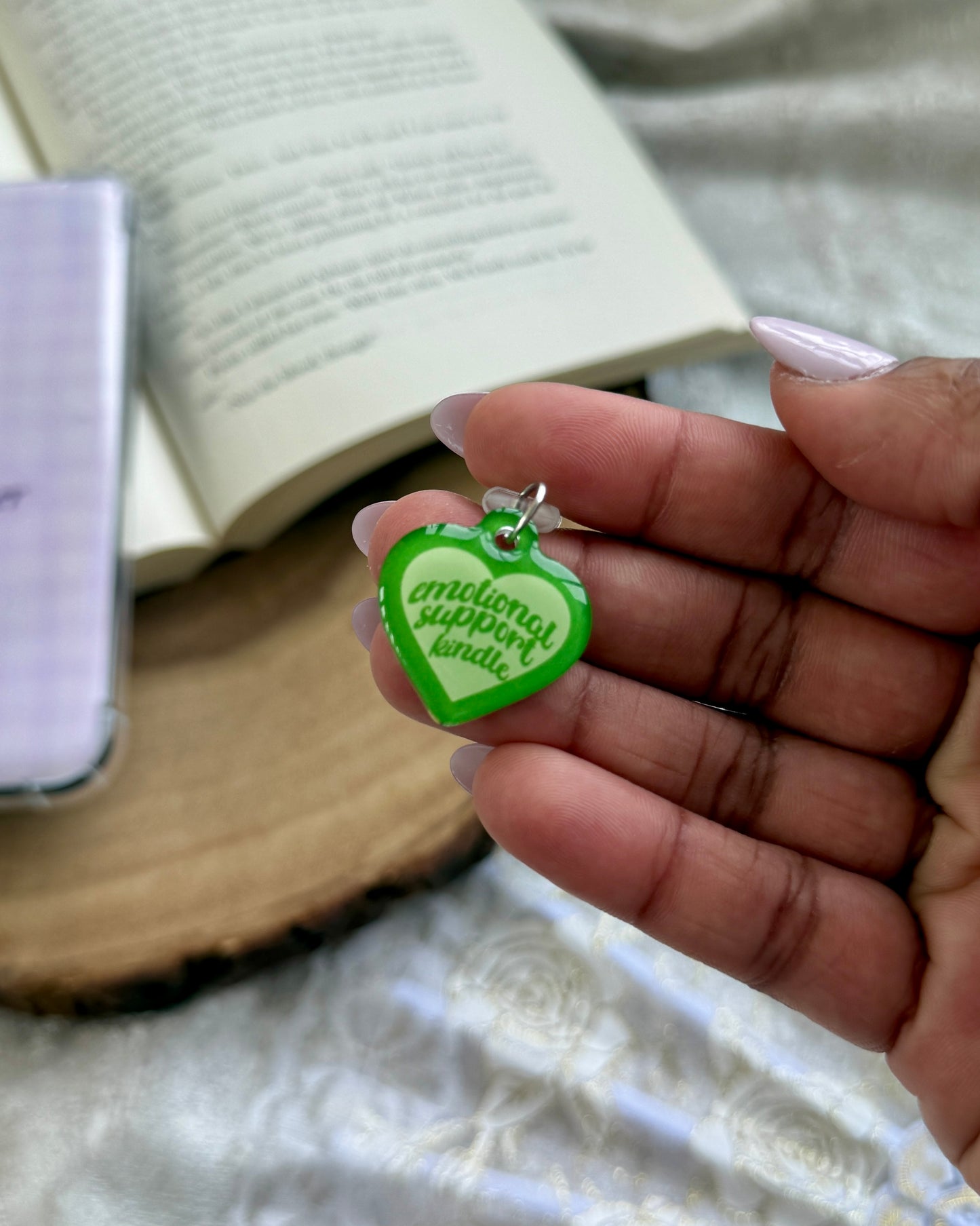 Emotional Support Dust Plug Charm for Kindle or Kobo eReaders