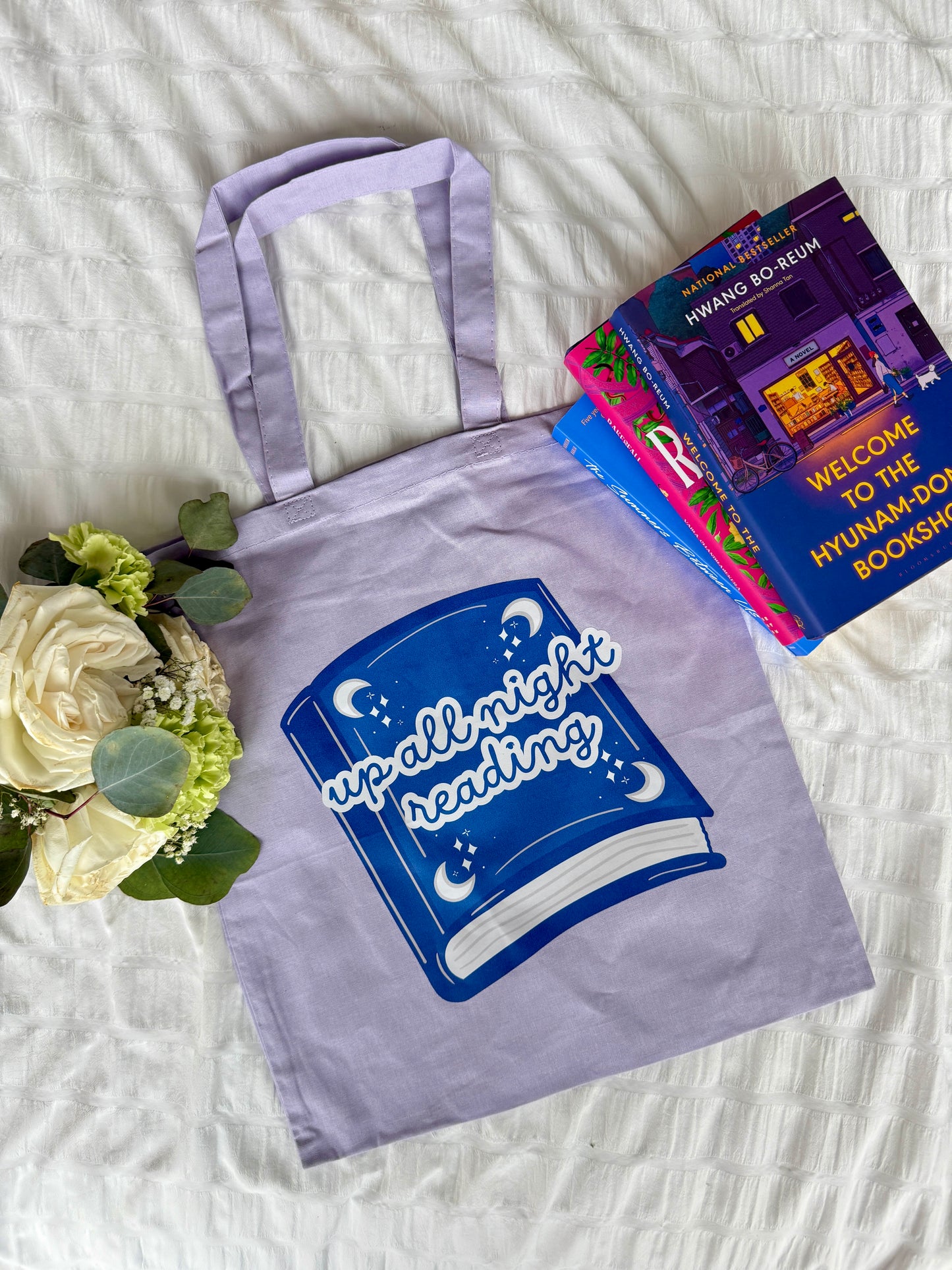 Up All Night Reading Tote Bag