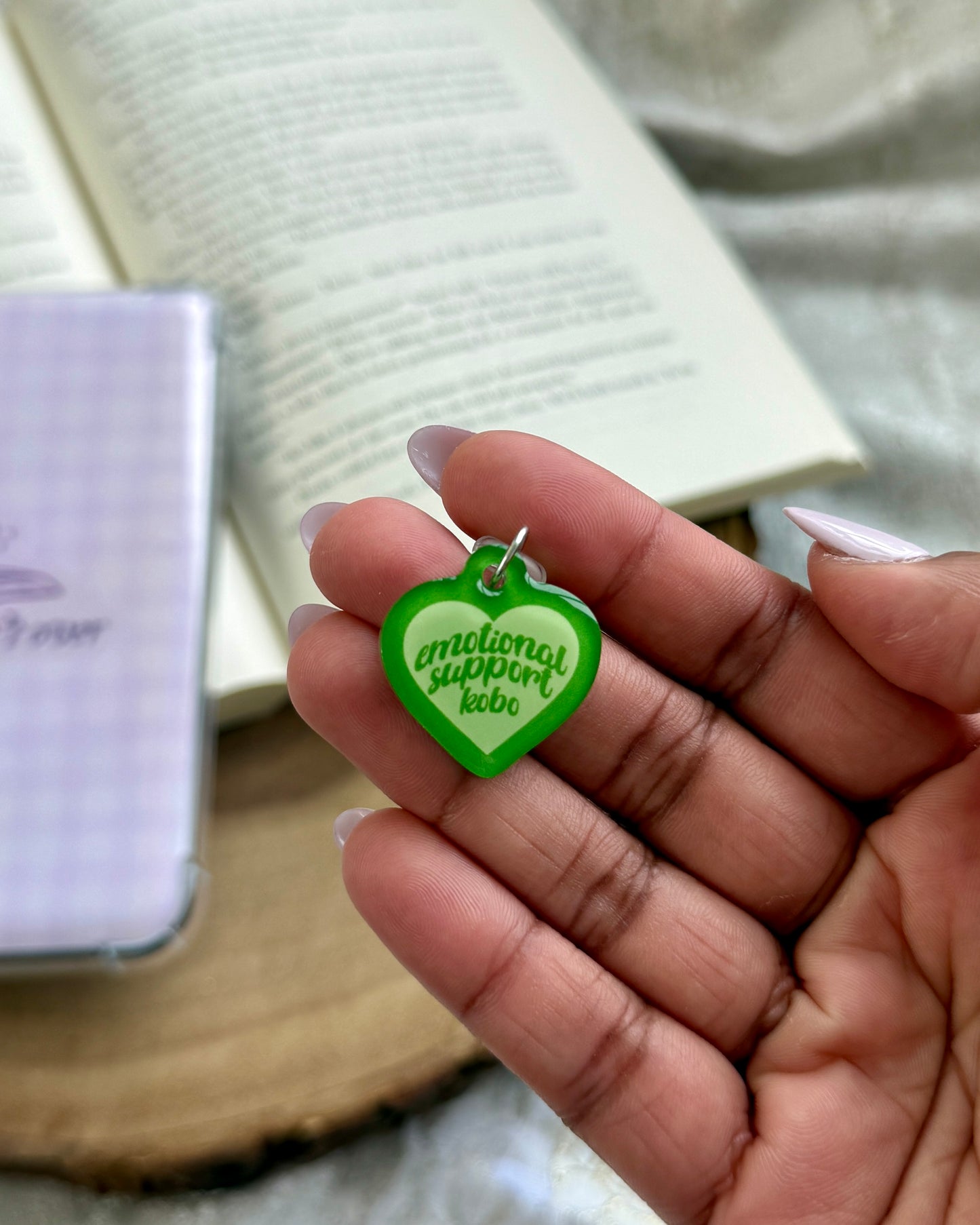 Emotional Support Dust Plug Charm for Kindle or Kobo eReaders