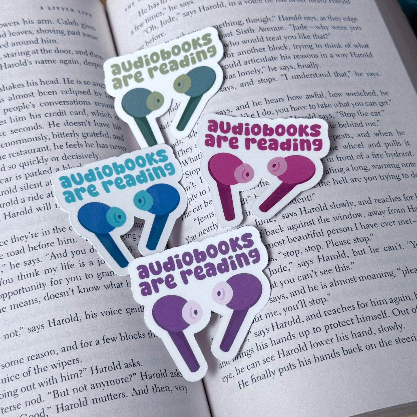 Audiobooks Are Reading Sticker