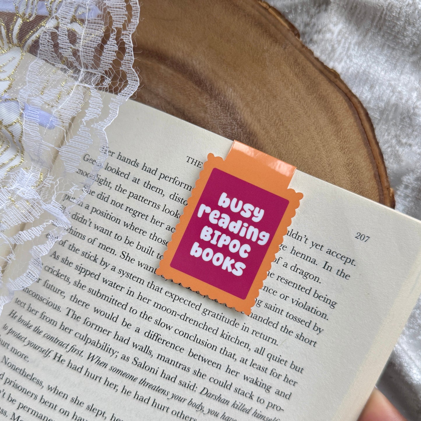 Busy Reading BIPOC Books Magnetic Bookmark