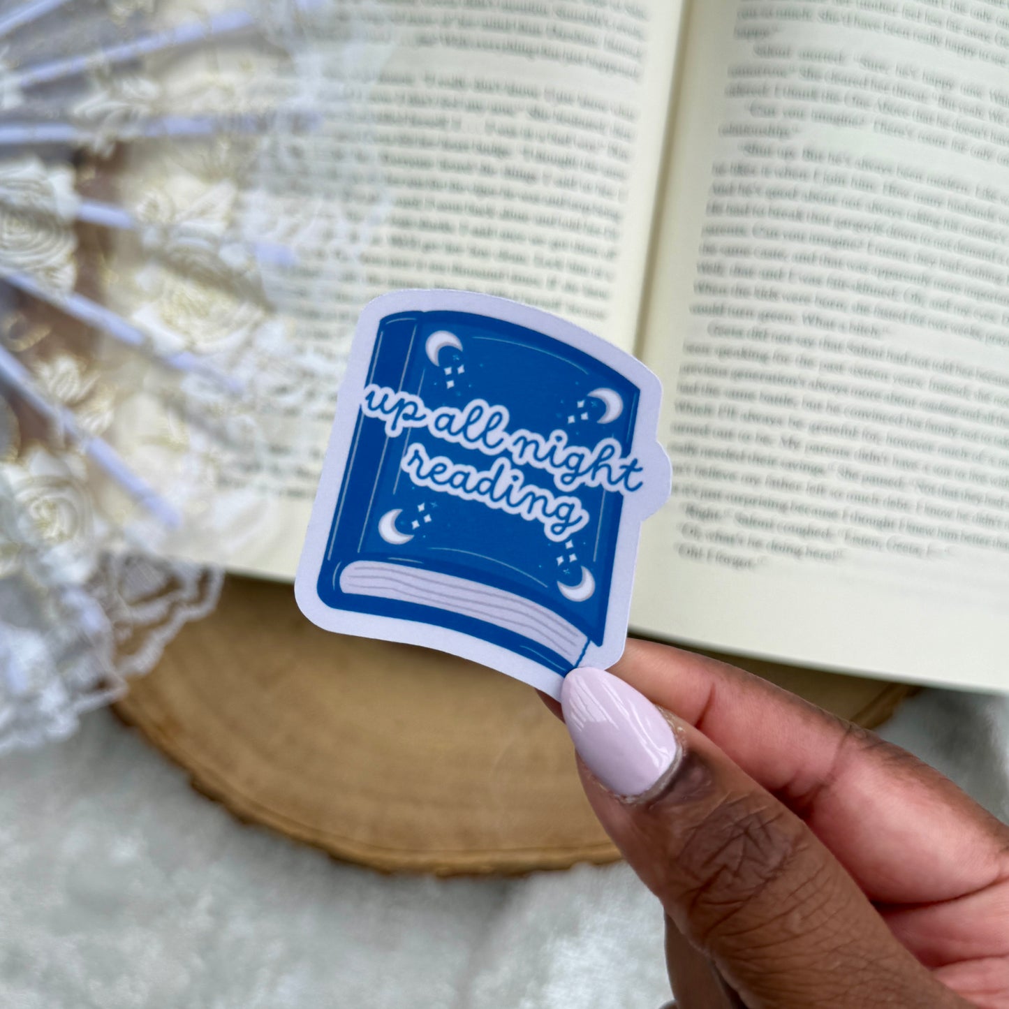 Up All Night Reading Sticker