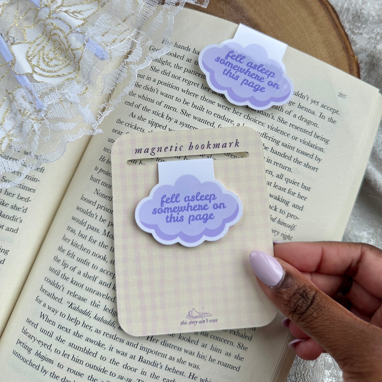Fell Asleep Somewhere On This Page Magnetic Bookmark
