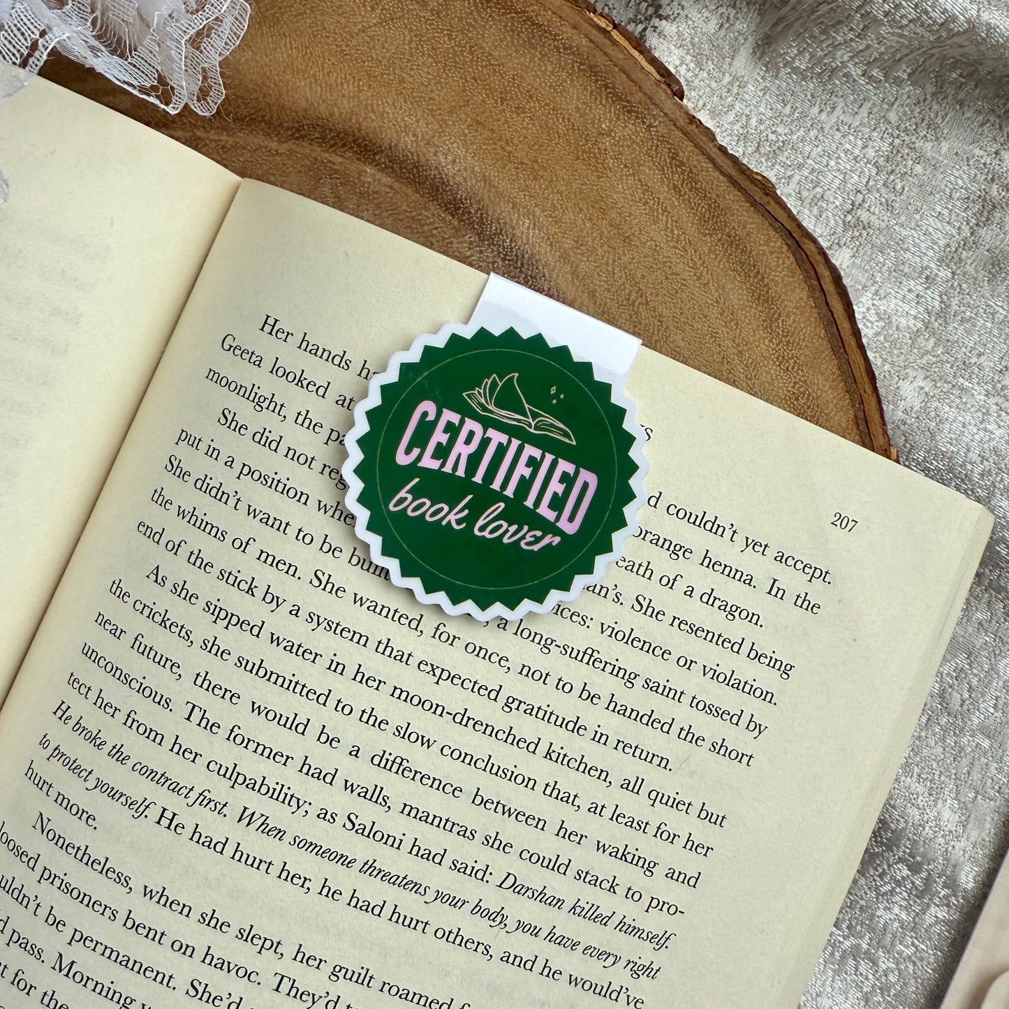 Certified Book Lover Magnetic Bookmark