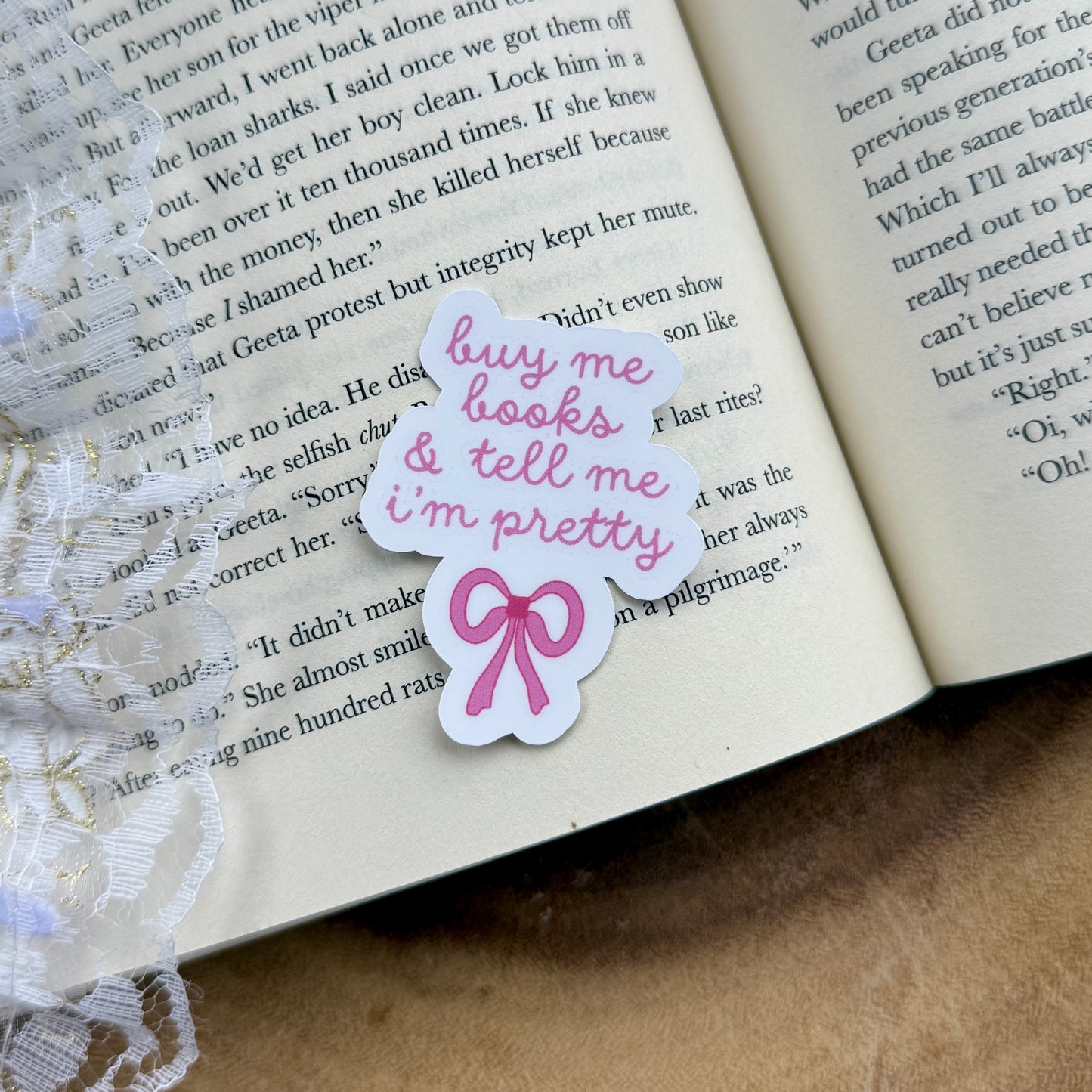 Buy Me Books and Tell Me I'm Pretty Sticker