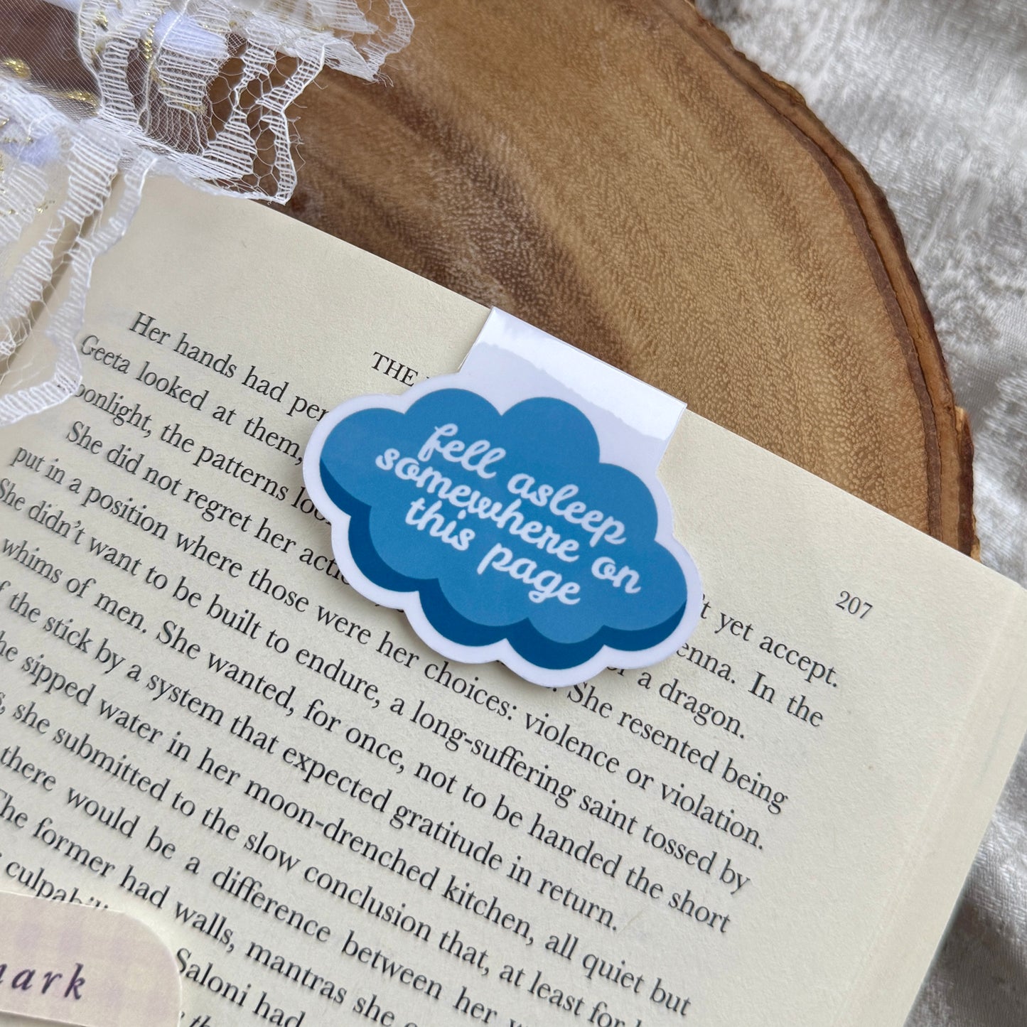 Fell Asleep Somewhere On This Page Magnetic Bookmark