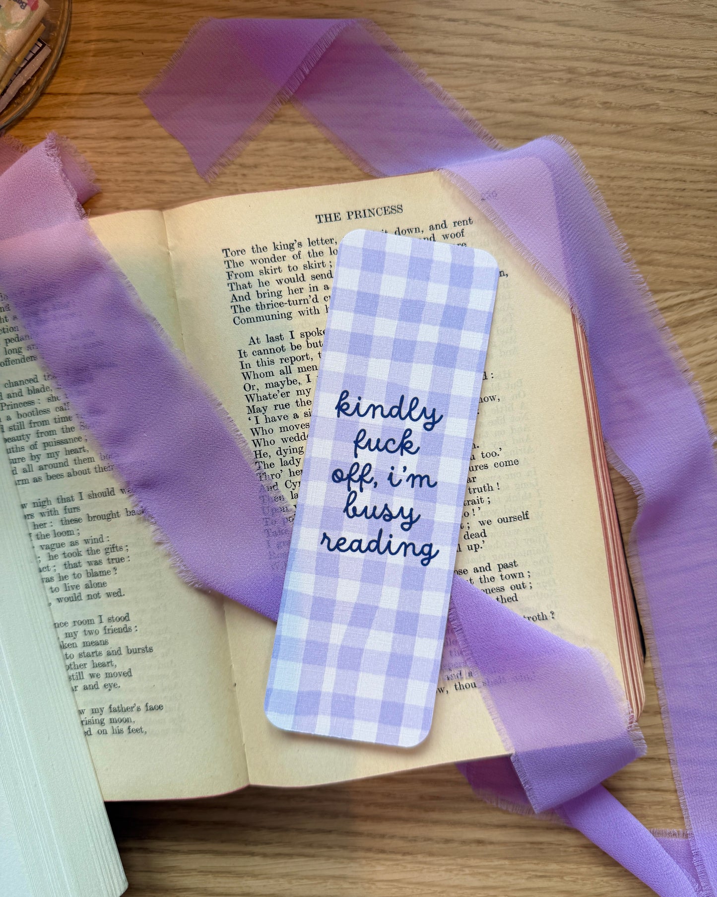Kindly Fuck Off, I'm Busy Reading Bookmark