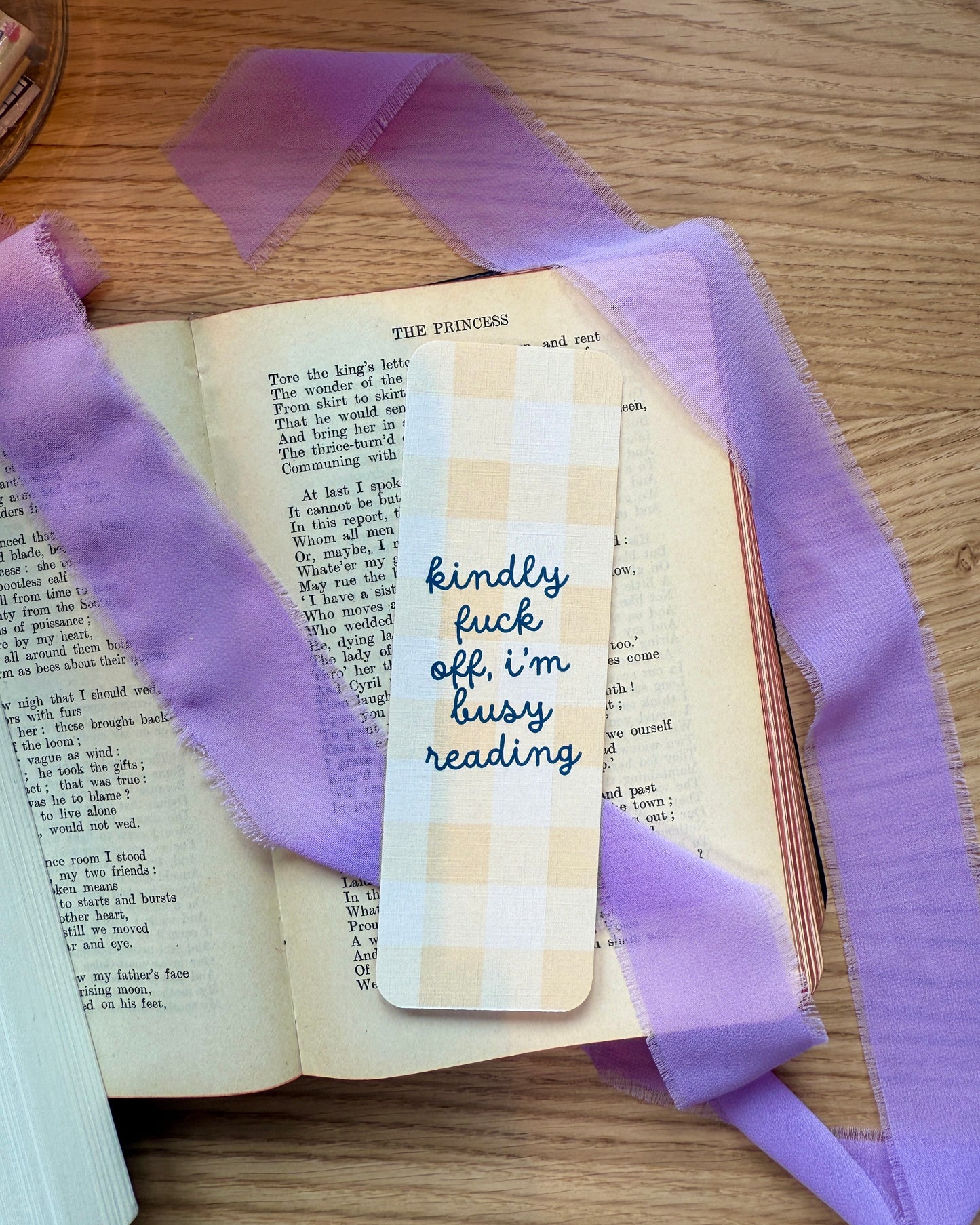 Kindly Fuck Off, I'm Busy Reading Bookmark