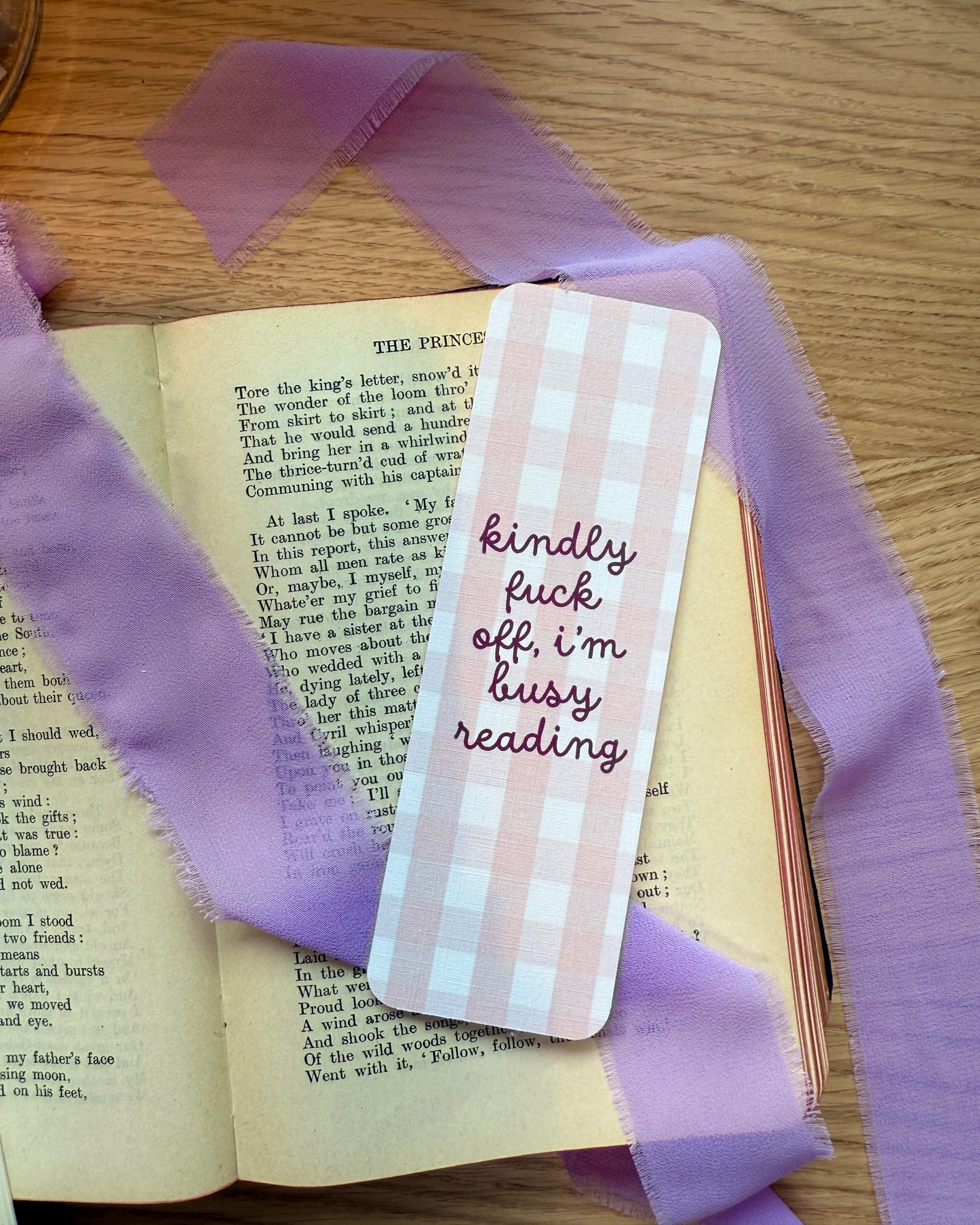 Kindly Fuck Off, I'm Busy Reading Bookmark