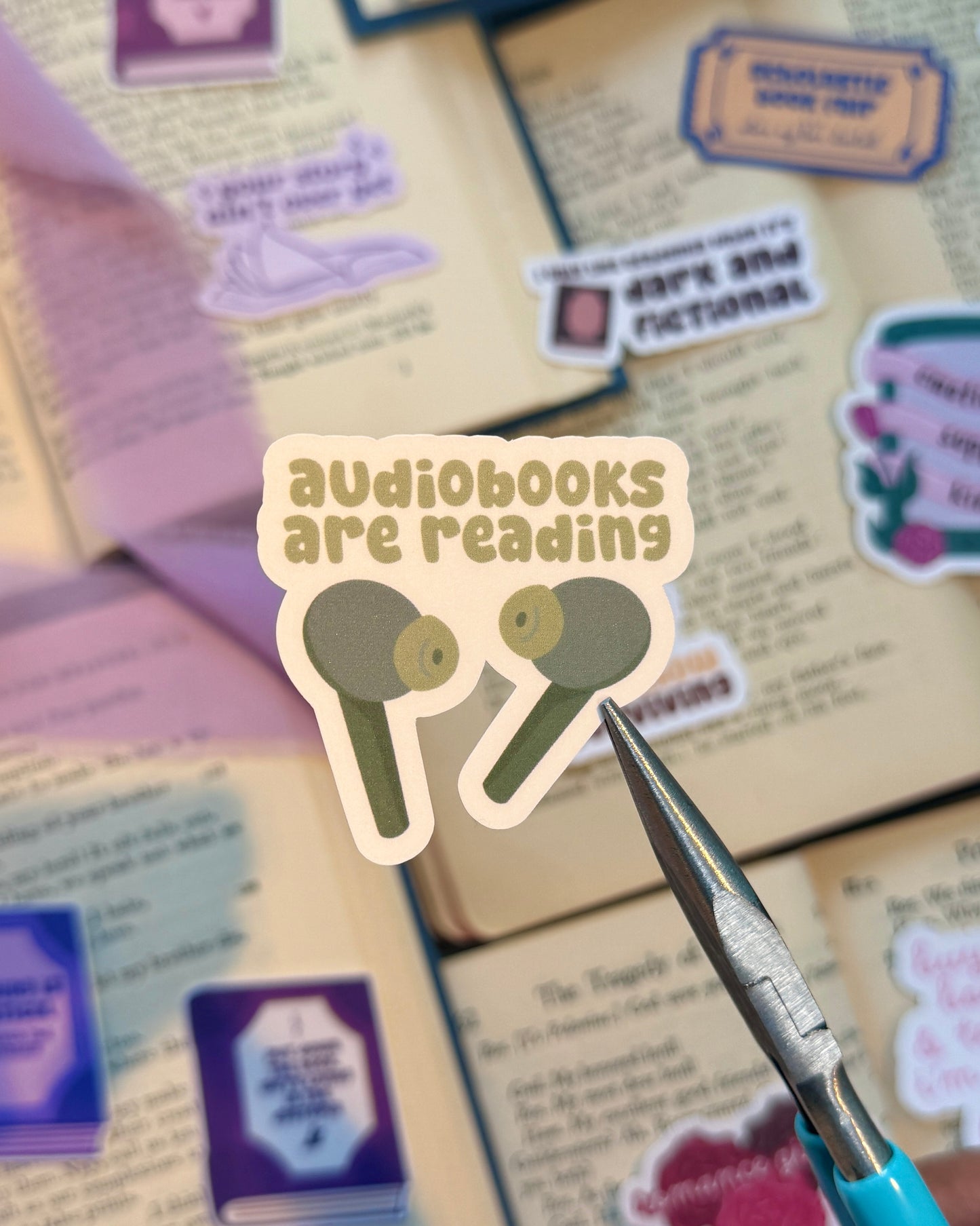 Audiobooks Are Reading Sticker