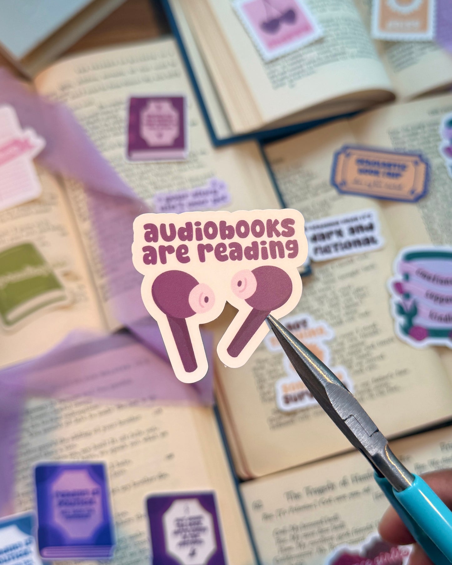 Audiobooks Are Reading Sticker