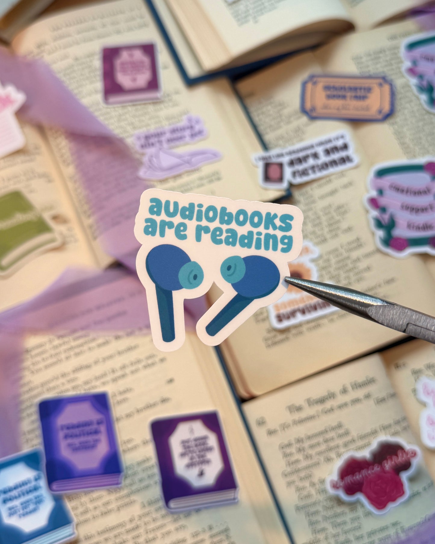 Audiobooks Are Reading Sticker