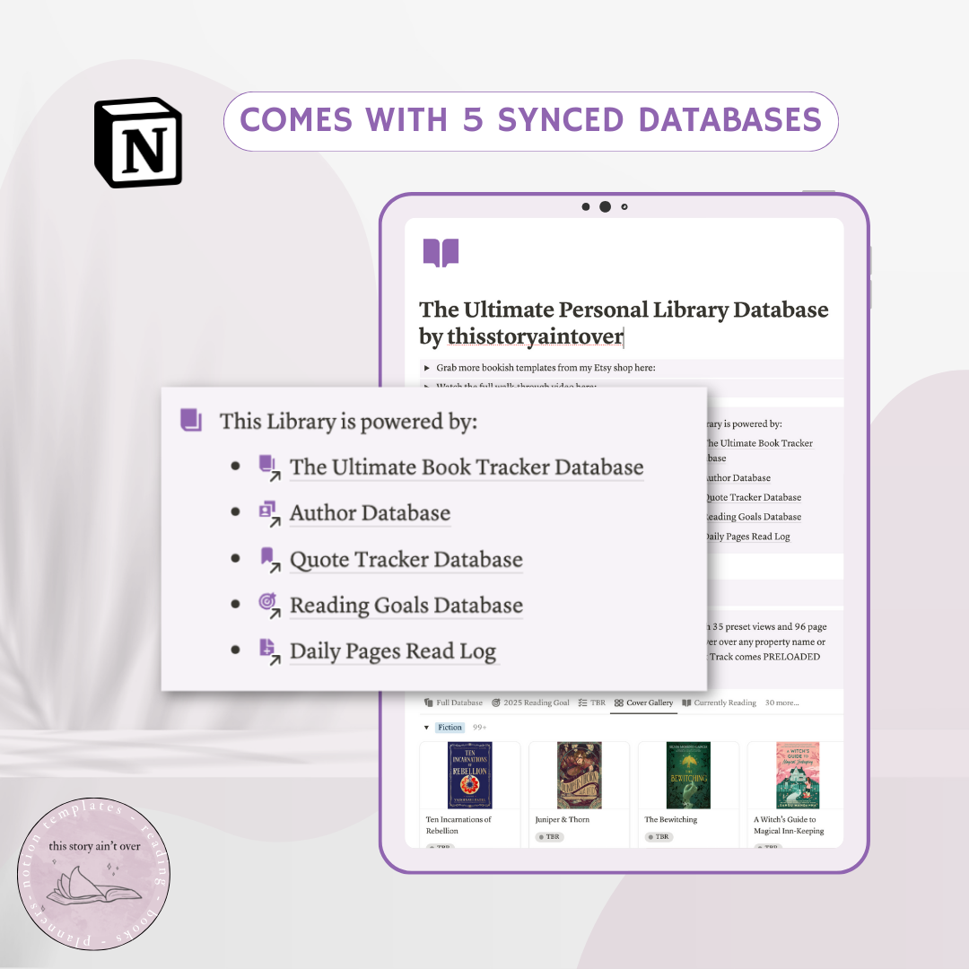 The Ultimate Personal Library Notion Reading & Book Tracker Template