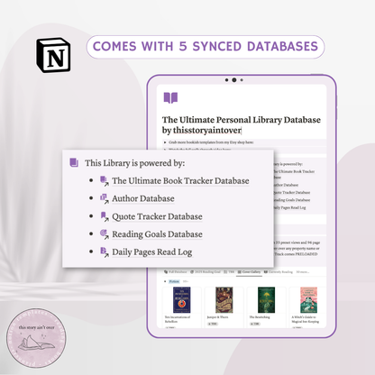 The Ultimate Personal Library Notion Reading & Book Tracker Template