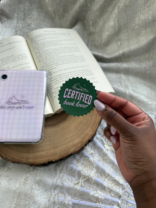 Certified Book Lover Sticker