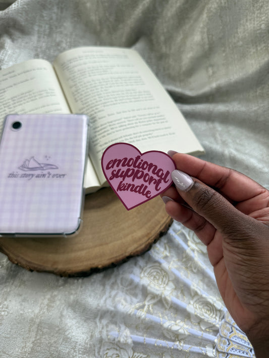 Emotional Support Kindle / Kobo Heart Sticker