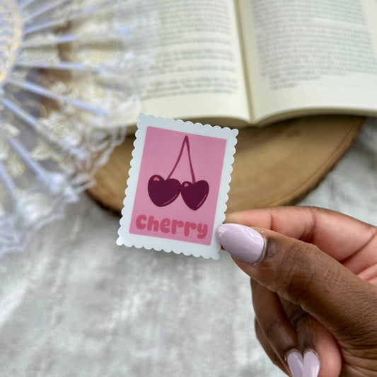 Spring Stamp Daisy Cherry Sticker