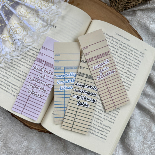 Library Love Vintage Bookmark Set