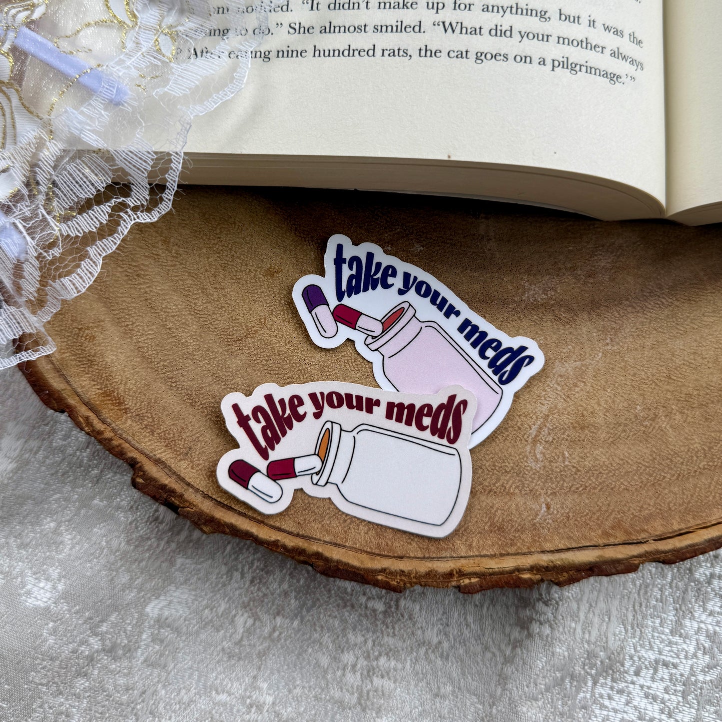 Take Your Meds Depression Mental Illness Sticker