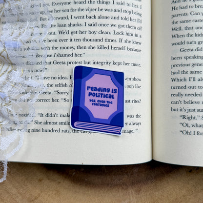 Reading is Political Sticker [GAZA FUNDRAISER 🇵🇸]