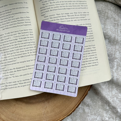 Currently Reading Journaling Sticker Sheet