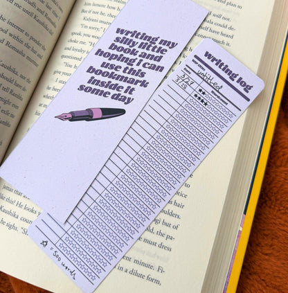 Writing Log Bookmark