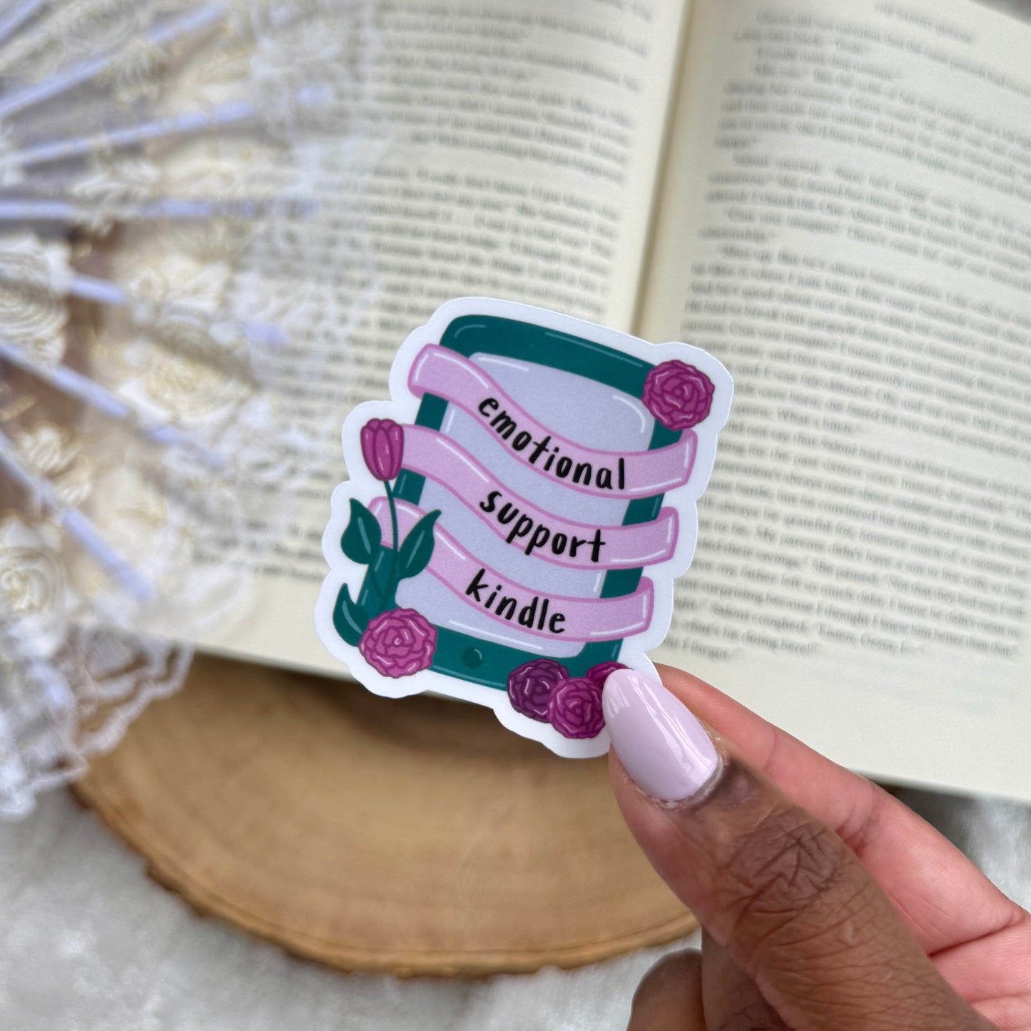 Emotional Support Kindle / Kobo Sticker