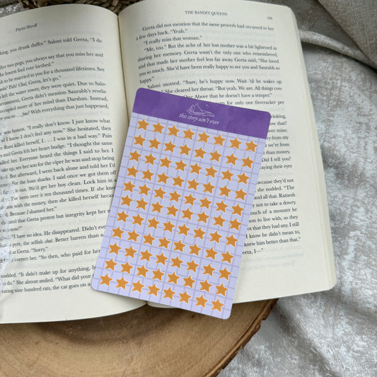 Star Rating Book Review Journaling Sticker Sheet
