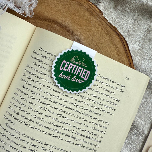Certified Book Lover Magnetic Bookmark