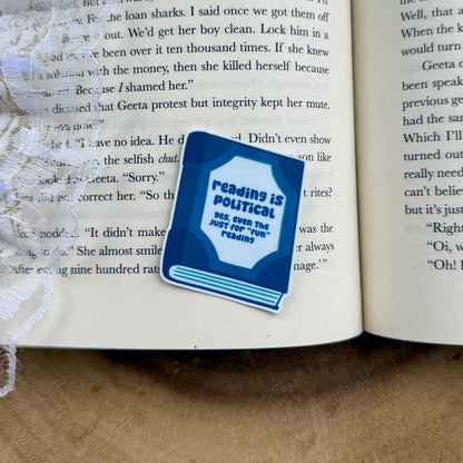 Reading is Political Sticker [GAZA FUNDRAISER 🇵🇸]