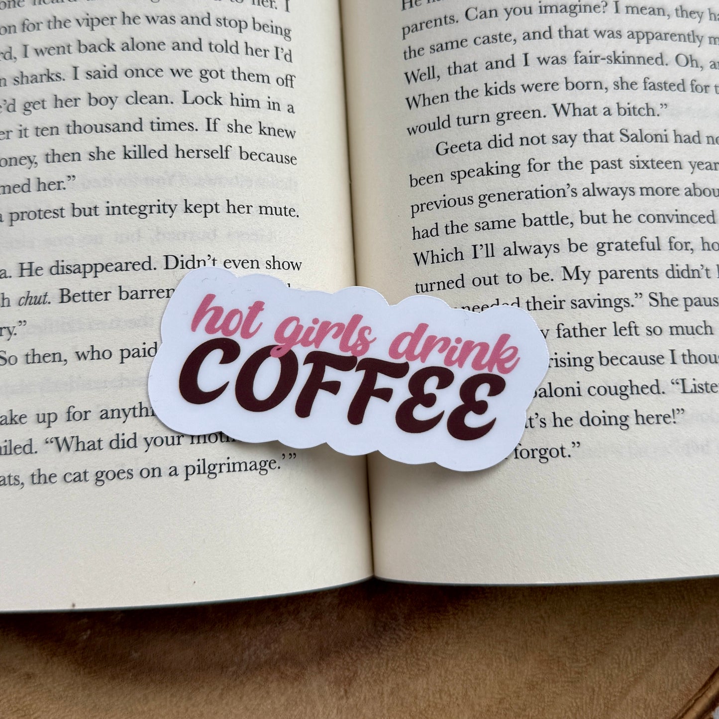 Hot Girls Drink Coffee Sticker