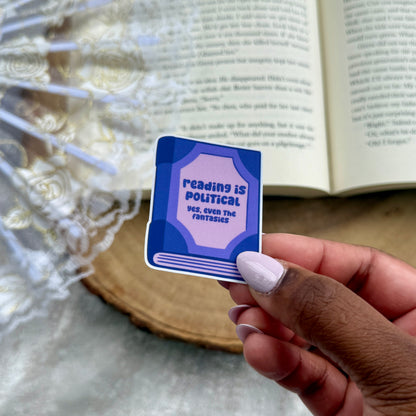 Reading is Political Sticker [GAZA FUNDRAISER 🇵🇸]