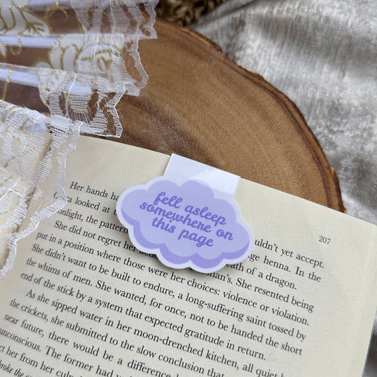 Fell Asleep Somewhere On This Page Magnetic Bookmark