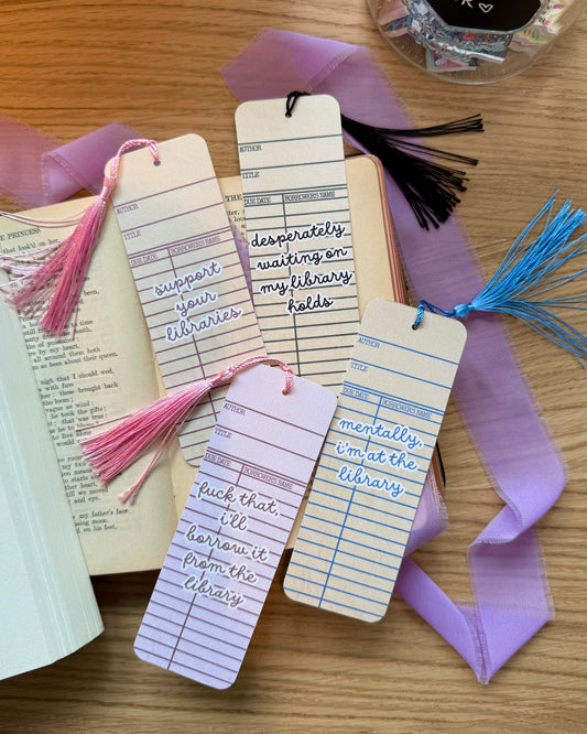 Library Love Vintage Bookmark Set