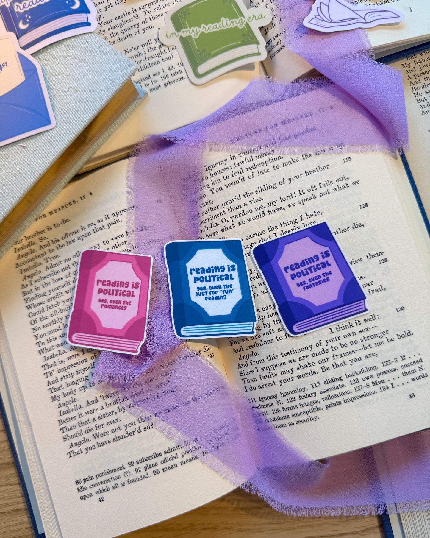 Reading is Political Sticker [GAZA FUNDRAISER 🇵🇸]
