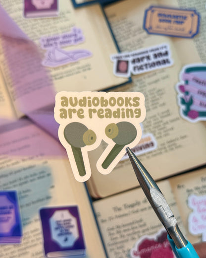 Audiobooks Are Reading Sticker