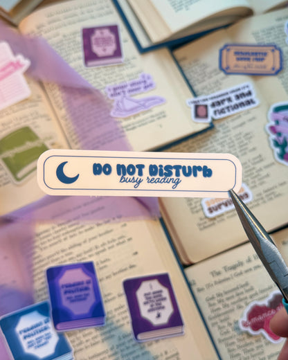 Do Not Disturb Busy Reading Sticker