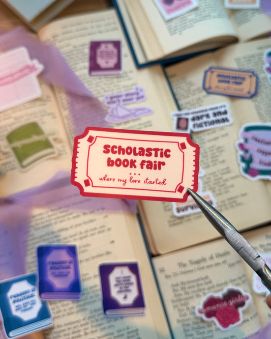 Scholastic Book Fair Where My Lore Started Sticker