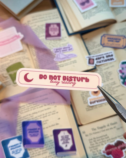 Do Not Disturb Busy Reading Sticker
