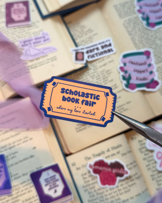 Scholastic Book Fair Where My Lore Started Sticker