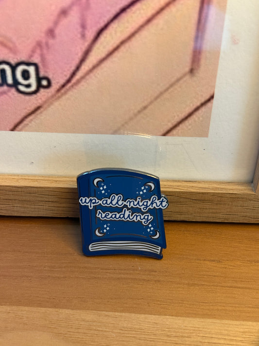 Up All Night Reading Pin